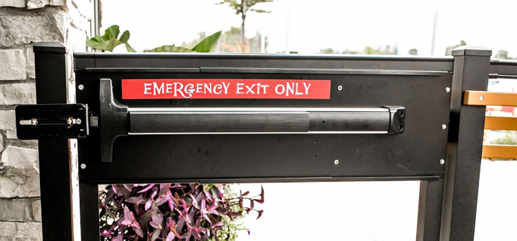 emergency push bar installation in Murrieta